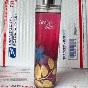 Bath & Body Works Amber Blush Fragrance Mist - Pink and Gold